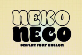 Nekoneco Display Font
