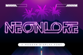 NEONLORE DEMO Font