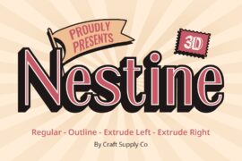 Nestine 3D Demo Font