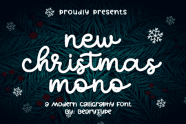New Christmas Mono Font