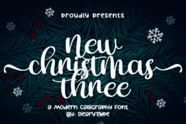 New Christmas Three Font