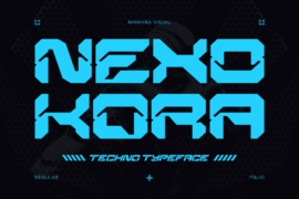Nexokora Techno Font