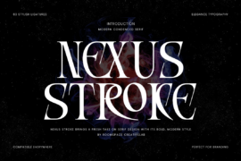Nexus Stroke Font Family