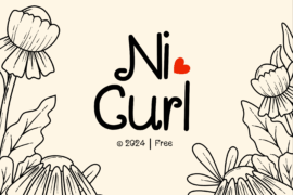 Ni Curl Font