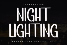 NIGHT LIGHTING Font