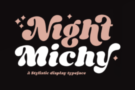 Night Michy Personal Use Only Font