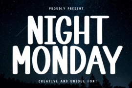 Night Monday Font