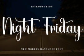 NightFriday Font