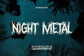 NightMetalDemo Font