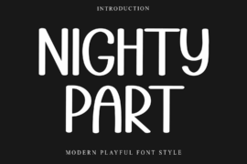 NIGHTY PART Font