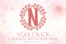 Noblewick Monogram Font