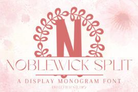 Noblewick Split Monogram Font