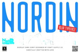 Nordin Blur Demo Font