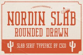 Nordin Slab Rounded Drawn Demo Font