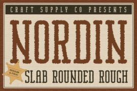 Nordin Slab Rounded Rough Demo Font