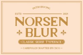 Norsen Blur Demo Font