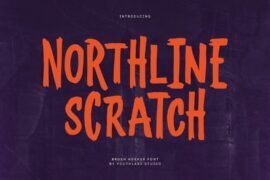 Nortline Scratch Font