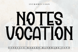 Notes Vocation Font