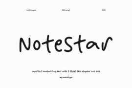 NoteStar Font