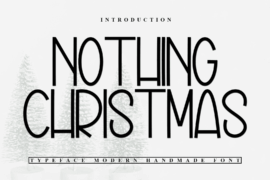 Nothing Christmas Font