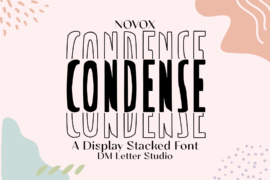 Novox Condense Stacked Font