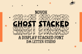 Novox Ghost Stacked Font