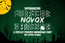 Novox Stacked Monogram Font