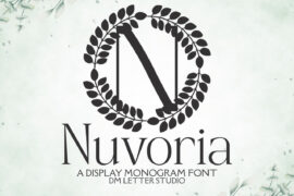 Nuvoria Monogram Font