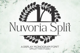 Nuvoria Split Monogram Font