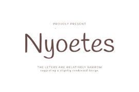 Nyoetes Font