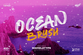 Ocean Brush DEMO Font Family