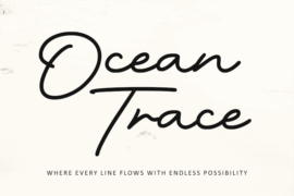 Ocean Trace-Personal use Font