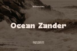 Ocean Zander Demo Font