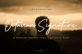 Octavian Signature Font