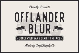 Offlander Blur Demo Font
