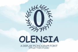 Olensia Monogram Font