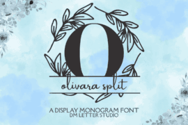 Olivara Split Monogram Font