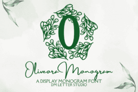 Oliveora Monogram Font