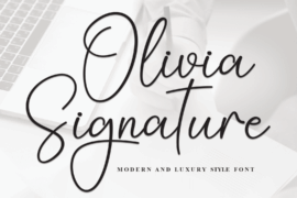 Olivia Signature Font