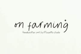 On Farming Font