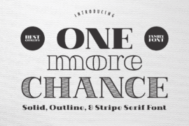 One More Chance Font Family