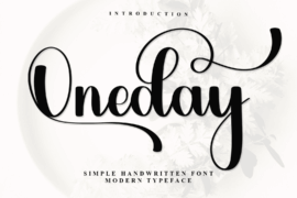 Oneday Font