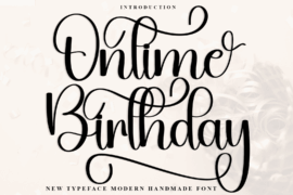 Ontime Birthday Font