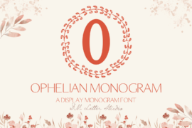 Ophelian Monogram Font