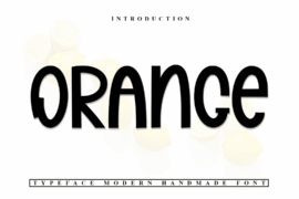 Orange Font