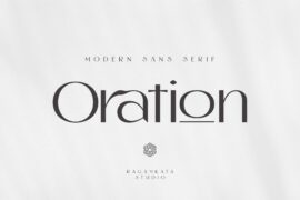 Oration DEMO Font