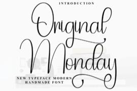 Original Monday Font
