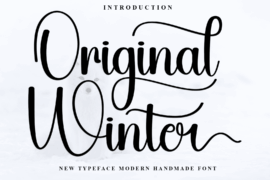 Original Winter Font