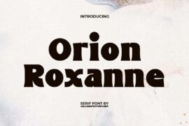 Orion Roxanne Demo Font
