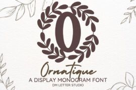 Ornatique Monogram Font
